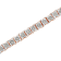 10K Rose Gold Over Sterling Silver 1.0 Cttw Diamond Square Frame Tennis Bracelet