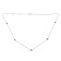Sterling Silver Treated Diamond Station Necklace (1/2 cttw, Blue Color,
I2-I3 Clarity)