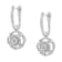Sterling Silver Miracle-Set Diamond Accent Drop and Dangle Earrings