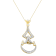 14K Yellow Gold 1/3ctw Round Diamond Pendant With Chain (H-I, SI2-I1)