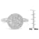 10K White Gold Diamond Cocktail Ring (1 ctw, H-I Color, SI2-I1 Clarity)