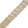 14K Yellow Gold 15.0 Cttw Diamond Chevron Wave 7.25" Inch Link
Bracelet (J-K Color, I1-I2 Clarity)