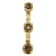 14K Yellow Gold 1ctw White and Champagne Round Cut Diamond Drop Pendant
w/chain(I-J, I1-I2)
