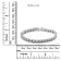 Sterling Silver 2ct TDW Rose-Cut Diamond Link Bracelet (I-J, I3-Promo) - 7"