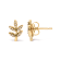 10K Yellow Gold 1/10 Cttw Diamond Accented Leaf and Branch Stud Earrings
(H-I Color, I1-I2 Clarity)