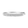 14K White Gold 3 1/3ctw Invisible Set Princess-Cut Diamond Wave Bangle Bracelet