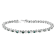 14K White Gold 3.0ctw Round-Cut Blue Diamonds Bracelet