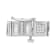 10K White Gold 2.0ctw Round and Baguette Cut Diamond Bracelet
