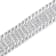 14K White Gold 5.0ctw Round Brilliant Cut Diamond 7" S Wave
Serpentine Tennis Bracelet