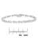 Sterling Silver 1/10ct TDW Diamond Link Bracelet (I-J,I3-Promo) - 7.25"