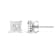 10K White Gold 1/5 Cttw Invisible Set Princess-Cut Diamond Stud Earrings
(H-I Color, SI2-I1 Clarity)