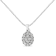 Sterling Silver 1 1/2ctw Diamond Oval Cluster Pendant w\chain(I-J Color,
I2-I3 Clarity) - 18"