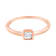 14K Rose Gold Over Sterling Silver 1/20ctw Miracle Set Diamond Ring (J-K
Color, I1-I2 Clarity)