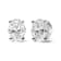 14K White Gold 2.0ctw Lab Grown Oval Diamond Solitaire Stud Earring (F-G
Color, VS1-VS2 Clarity)