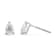 0.75ctw Pear Shape Solitaire Lab Grown Diamond Stud Earrings