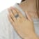 14K White Gold White and Blue Diamond Cocktail Ring (1 1/2 Cttw, H-I
Color, I1-I2 Clarity)