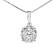 14k White Gold 0.50ctw Lab Grown Diamond Floral Pendant 18"
Chain(G-H Color, VS1-VS2 Clarity)