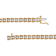 14K Yellow Gold Over Sterling Silver 2.0ctw Miracle Set Diamond Wave
Link Bracelet