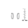 10K White Gold Diamond Hoop Earring 1.0ctw