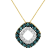 14K Yellow Gold Over Sterling Silver 1/2ctw Diamond Pendant
w\chain(Blue, Yellow, I2-I3 Clarity)