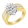 10K Yellow Gold 1.0ctw Marquise Composite Diamond Cluster Cocktail Ring
(H-I Color, SI2-I1 Clarity)