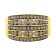10K Yellow Gold Over Sterling 1 1/2ctw and Black Rhodium Diamond Ring
(J-K Color, I1-I2 Clarity)