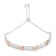10K Two-Tone Gold Over Sterling Silver .25ctw Diamond X Bolo Bracelet