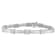 14K White Gold 2.0ctw Baguette-Cut Diamond X-Link Bracelet
