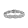 Sterling Silver 3.0ctw Prong Set Diamond Art Deco Style Tennis Bracelet
(I-J Color, I2-I3 Clarity)