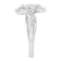 14K White Gold Floral Cluster Diamond Ring (1.0ctw, H-I Color, SI2-I1 Clarity)