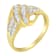 10K Yellow Gold Over Sterling Silver 1.0ctw Diamond Halo Floral Ring
(J-K Color, I2-I3 Clarity)