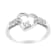 0.125ctw Diamond 14K White Gold Heart Ring
