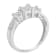 10K White Gold 1/2ctw Mixed Shape Diamond 3 Square Ring (H-I Color,
SI2-I1 Clarity)