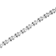 Sterling Silver 1.0ctw Brilliant Round-Cut Diamond "X" Link Bracelet