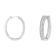 10K White Gold Diamond Hoop Earring 1.0ctw