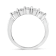 14K White Gold 1/2ctw Round-Cut 5-Stone Diamond Ring (H-I Color, SI1-SI2 Clarity)