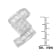 14K White Gold 1 2/5ctw Princess and Baguette Cut Diamond Zig Zag
Pendant w\chain(H-I, SI1-SI2)
