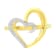 14KT Yellow Gold 1/10 ctw. Diamond Heart Shape Ring (K-L, I1-I2) - Size 7