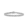 Sterling Silver 1ct. TDW Diamond Circle Link Eternity Bracelet (I-J,I3)
- 7"
