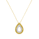 Yellow Gold Over Sterling Silver Yellow Diamond Pendant w\chain(1/2ctw,
Yellow Color, I2-I3 Clarity)