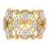 14K Yellow Gold Diamond Art Deco Ring (1/2 Cttw, H-I Color, I1 Clarity)