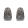 Black Rhodium over 18K White Gold 2 1/4ctw Prong and Bezel Set White and
Brown Diamond Hoop Earrings