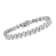 Sterling Silver 2.0ctw Round-Cut Diamond "S" Link Bracelet