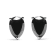 14K White Gold 1/2 Cttw Treated Black Pear Shaped Solitaire Diamond 3
Prong Stud Earrings