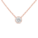 10K Rose Gold 1/5ct Diamond Modern Bezel-Set Solitaire Necklace (H-I
Color, SI2-I1 Clarity)