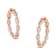 10K Rose Gold Diamond Hoop Earring 1.0ctw