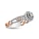 0.50ctw Round Diamond Split Shank Engagement 14K Rose Gold Over Sterling
Silver Ring