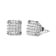 10K White Gold 3/4ctw Princess Diamond Composite Open Frame Stud
Earrings (I-J Color, I1-I2 Clarity)