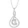 10K White Gold Espira 1/8ctw Round Cut Diamond Layered Spiral Pendant
w\chain(I-J, I1-I2)