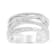 Sterling Silver 1/4ctw Prong Set Round-Cut Diamond Bypass Ring (I-J
Color, I1-I2 Clarity)